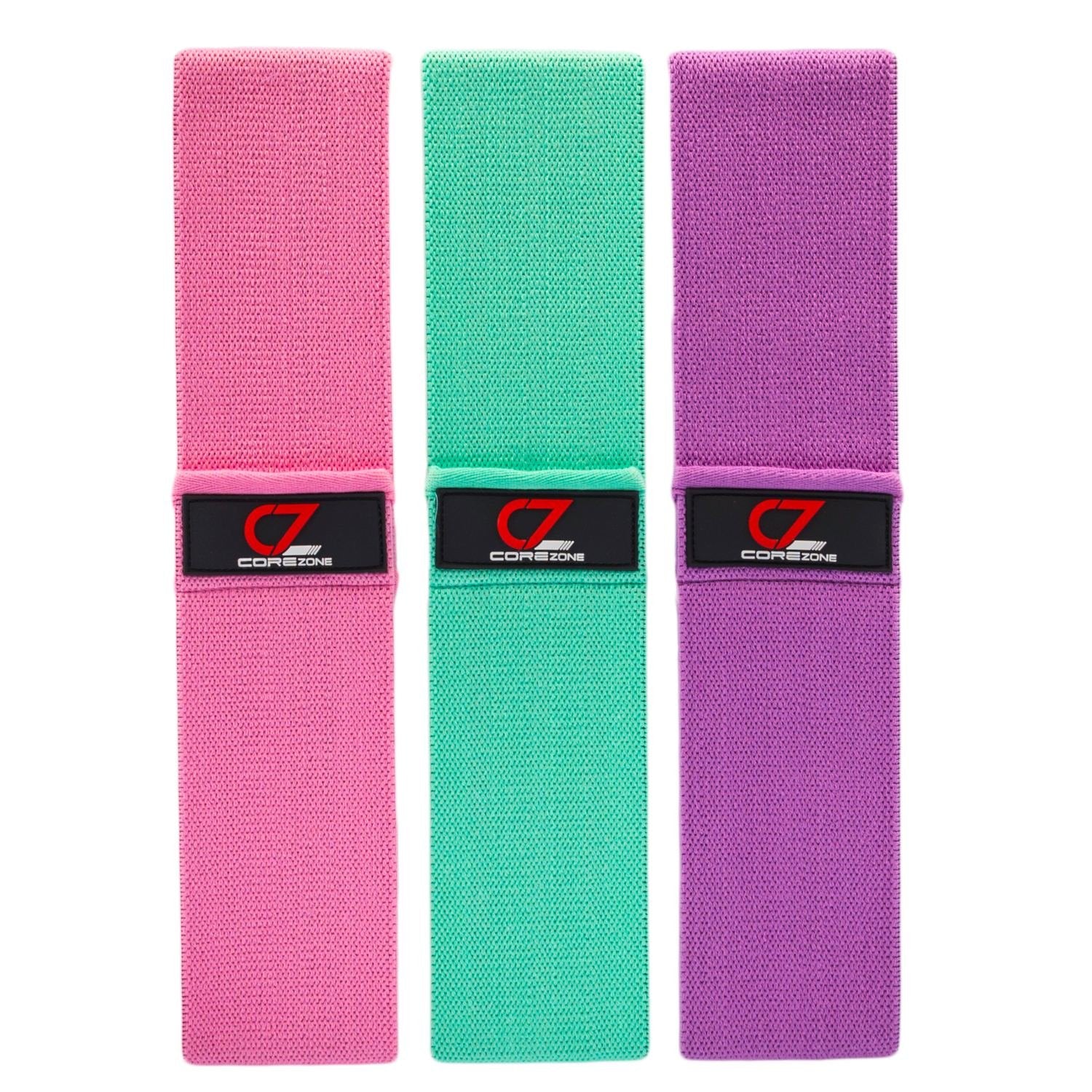 3pcs Fabric Resistance Bands